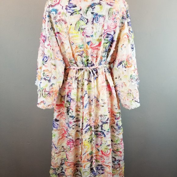 Boundless North Colorful Sky Dancer Embroidered Midi Dress Women's Small * NEW - Picture 9 of 12